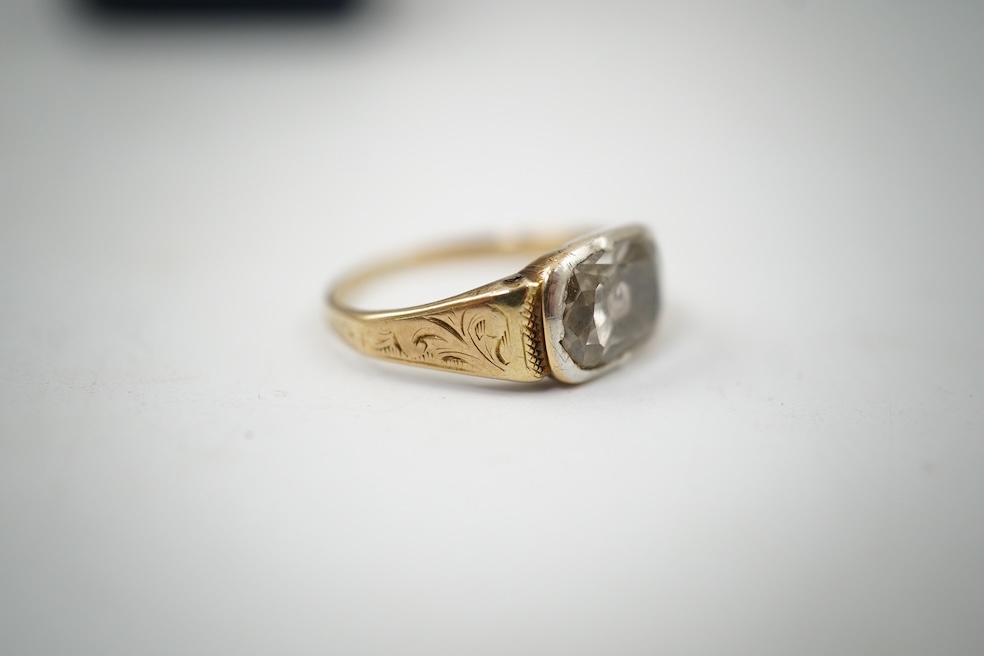 A rare Georgian/early Victorian diamond ring, first half 19th century